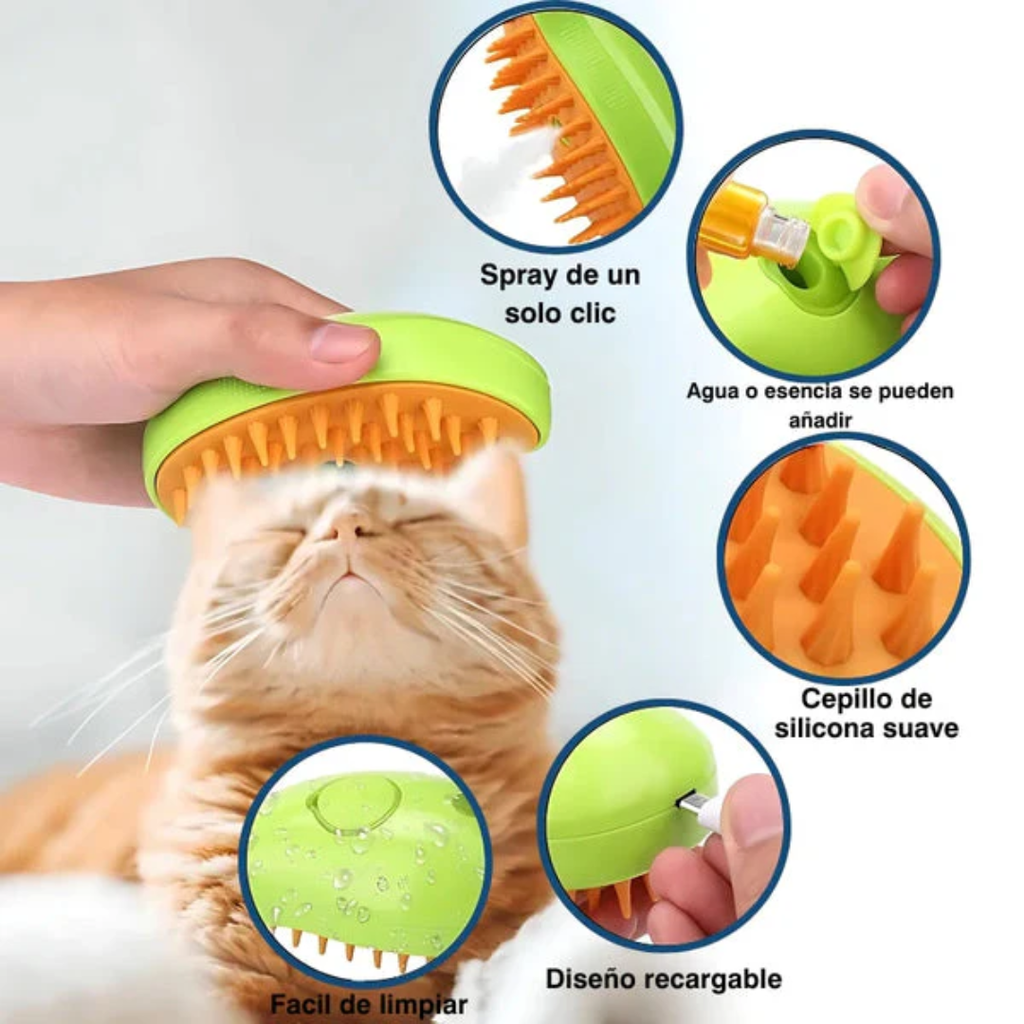 Cepillo a Vapor para Mascotas